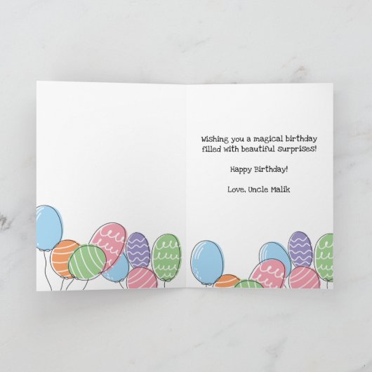 Carte Red Cockapoo Cavapoo Chien Joyeux anniversaire (Intérieur)