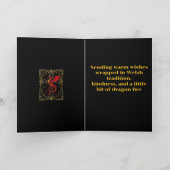 Carte Red Dragon And Medieval Cross (Intérieur)