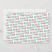 Carte Red Funny Llama Christmas Dit Vacances Photo (Dos)