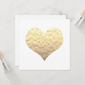 Carte Red Gold Hearts mignon Saint Valentin 2023 tendanc (Devant/Arrière en situation)