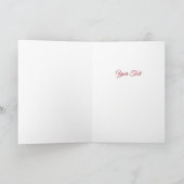 Carte Red Green Gold Decorative Holiday Card (Intérieur)