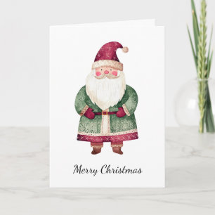 Carte Red Green Noël Père Noël