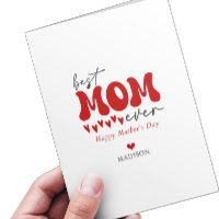 Red Grey mignonne meilleure maman jamais