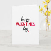 Carte Red Handwritten Valentines Day Card (Fleur jaune)