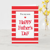 Carte Red Happy Fête des pères Son (Fleur jaune)