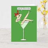 Carte Red Hat Lady (Fleur jaune)