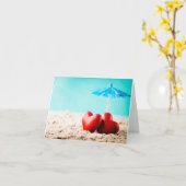 Carte Red heart (Fleur jaune)