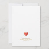 Carte Red Heart Golden Fake Effect Godmother (Dos)