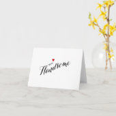 Carte Red Heart Hello Handsome Wedding (Fleur jaune)