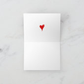 Carte Red Heart Hello Handsome Wedding (Intérieur)