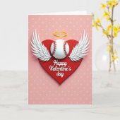 Carte Red Heart Polka Dots Card (Fleur jaune)