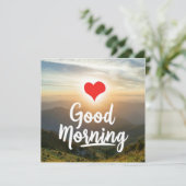 Carte Red Heart Sunny Good Morning (Debout devant)
