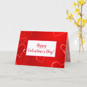 Carte Red Hearts Saint-Valentin (Fleur jaune)