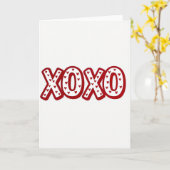 Carte Red Hearts Xoxo Pattern Card (Fleur jaune)