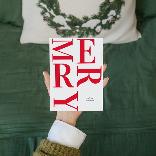 Carte Red Joyeux Joyeux Joyeux Joyeux Fêtes