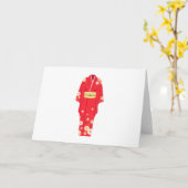 Carte Red Kimono (Fleur jaune)