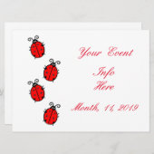 Carte Red Ladybugs Crawling Thunder_Cove (Devant / Derrière)