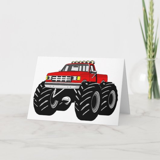 CARTE RED MONSTER TRUCK (Devant)