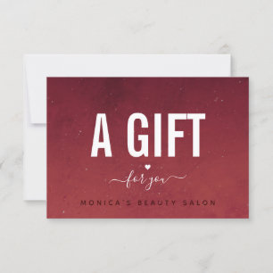 Carte Red Night Sky Galaxy Cosmic Universe Coeur Amour