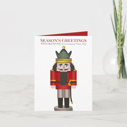 Carte Red Nutcracker Company Noël (Devant)
