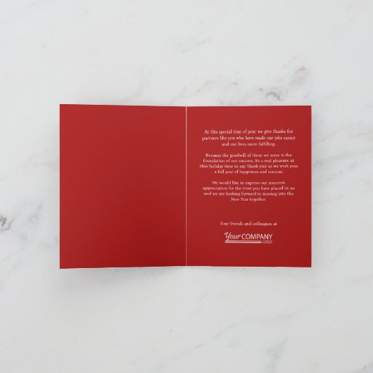 Carte Red Nutcracker Company Noël (Intérieur)