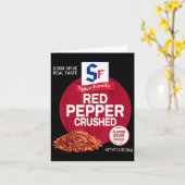 Carte Red Pepper Crushed Sce Group Family Matching Hallo (Fleur jaune)