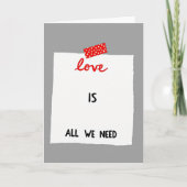 Carte Red Polka Dot Love Note Card (Devant)