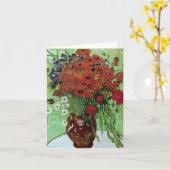 Carte Red Poppies & Daisies (F280) Van Gogh Fine Art (Fleur jaune)
