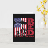 Carte Red Rappelez-vous tous déployé Drapeau Hélicoptère (Fleur jaune)