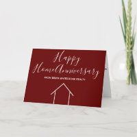Red Real Estate Company Happy Home Anniversaire