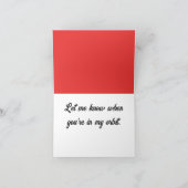 Carte Red Retro Planet, Caricature classique de l'espace (Intérieur)