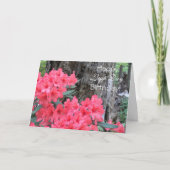 Carte Red Rhododendrons Floral Leap Day Anniversaire (Devant)
