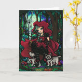 Carte Red Riding (Fleur jaune)