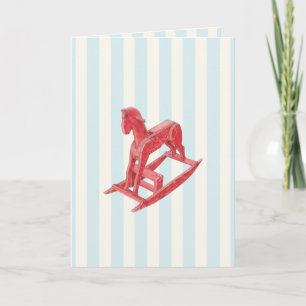 Carte Red Rocking Horse rayures