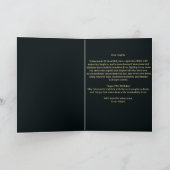 Carte Red Rose and Gold Filigree Numéro 70e anniversaire (Intérieur)