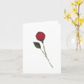 Carte Red Rose Greeting Card (Fleur jaune)
