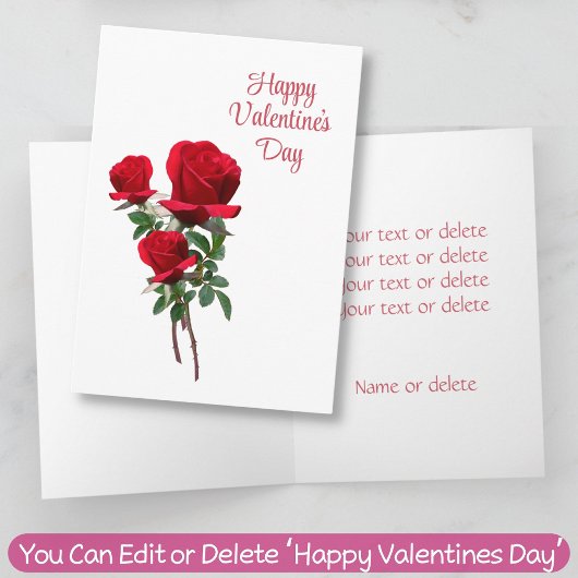 Carte Red Rose Love Anniversaire Valentine's All Purpose