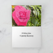 Carte Red Rose N Fern Get Well Card (Intérieur)