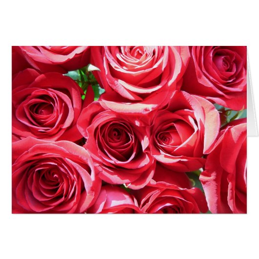 Carte Red Roses Bunch (Devant horizontal)