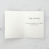 Carte Red Roses Watercolor Anniversary Valentine's Day (Intérieur)