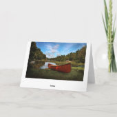 Carte Red rustic canoe (Dos)