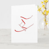 Carte Red Skier (Fleur jaune)