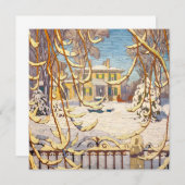 Carte Red Sleigh House, hiver | Lawrence Harris | (Devant / Derrière)