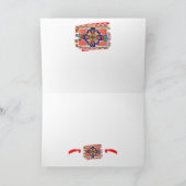 Carte Red Talavera Peinture Mexique Salutation (Intérieur)