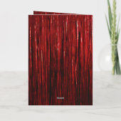 Carte Red Tinsel Gold Parties scintillant Arbre de Noël (Dos)