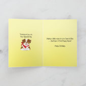 Carte Red Tri Aussie Chiot Joyeux anniversaire (Intérieur)