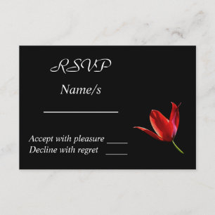 Carte Red Tulip RSVP