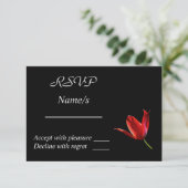 Carte Red Tulip RSVP (Debout devant)