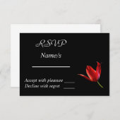 Carte Red Tulip RSVP (Devant / Derrière)
