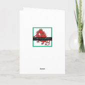 Carte Red Tulips Anniversaire - Salutation gallois (Dos)